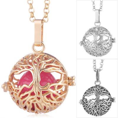 China Casual/Sporty Brass Magic Pendant Glow in the Dark Necklace Perfume Oil Aromatherapy Diffuser for sale