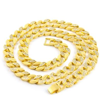 China Luxury 18k Gold FASHION Jewelry Hip Hop Chain Necklace for sale