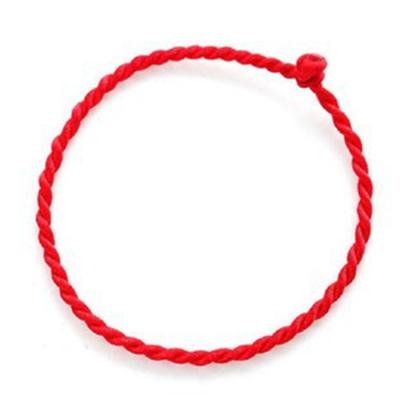 China Casual / Sporty Custom Design Diy Couple Thread String Bracelet Lucky Red Green Handmade Rope Bracelet for sale