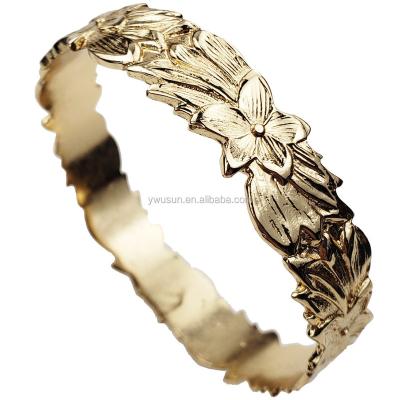 China 2020 Custom Casual/Sporty Gold Bangle Bridesmaid Women Hawaiian Bracelet for sale