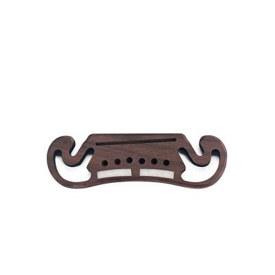 China 10.8MM String Spacing Acoustic Guitar Bridge Blank Rosewood Plate Easy To Install for sale