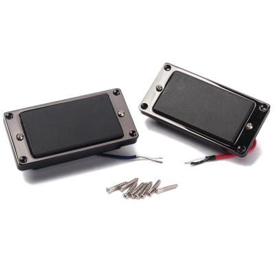 Cina Pickup a doppia bobina Humbucker Ceramica Magnete Metal Guitar Pickup Set Classic Caldo Tono Sonoro Nero Colore in vendita