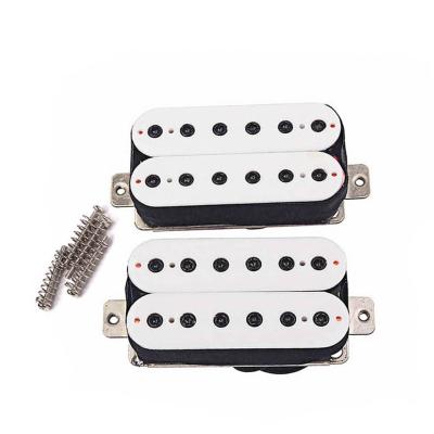 China Potente Alnico Magnet Pickup Set Dual Coil 6~7KΩ/Neck 7~8KΩ/Bridge DC Resistência à venda