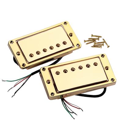 China Alnico 5 Humbucker Pickup Double Coil Guitar Pickup Neck 13.5 kΩ / Bridge 15.4 kΩ for sale