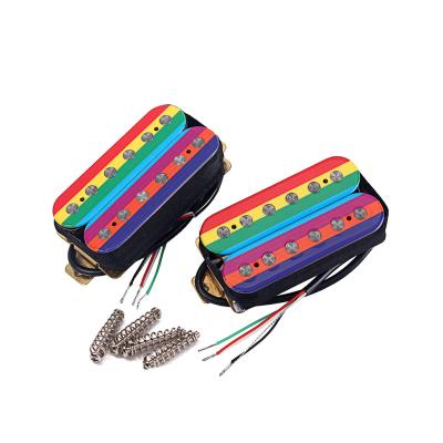 China Alnico 5 Rainbow Color Double Coil Humbucker Pickup N19K/B20K Output Tom Anderson Electric Guitar for sale