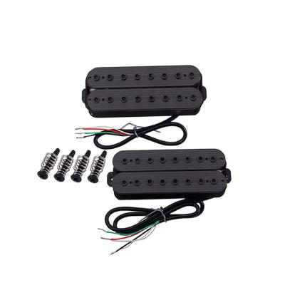 China Alnico V 8 Streicher Humbucker Pickups Verstellbarer Sechseckennuss Doppelspule Pickup Set Vintage zu verkaufen