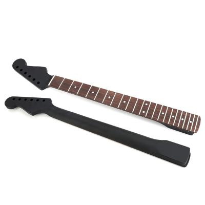 China Canada Maple Black Matte Finish ST Electric Guitar Neck 22 Frets for sale