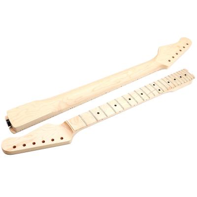 China Satin Finish Maple Wood Guitar Neck Six  String ST Electric Guitar Neck Replacement for sale