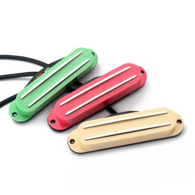 China SSS Ceramic Magnet Mini Guitar Pickup Hot Rail Chrome Dual Rail High Output for sale