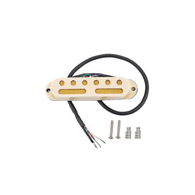 China Hot Rails Guitar Pickup Cream Noiseless Double Coil For Cigar Box Guitar for sale