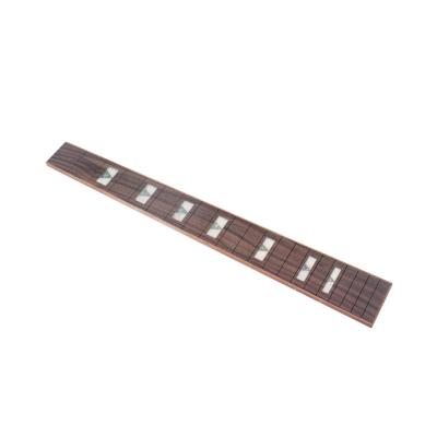 China Fretboard de guitarra elétrica de acabamento de cetim com marcadores de frete de concha triangular quadrada à venda