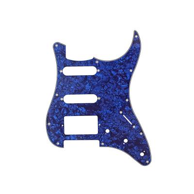 China Blauwe Pearl Guitar Pickguard Tremolo Spring Cover Witte plaat Schraapplaat Guitaronderdelen Accessoires Te koop