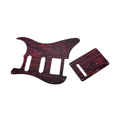 China 3Ply SSH Electric Guitar Pickguard Scratch Plate Back Plate & Screws voor Amerikaanse Fender ST Style elektrische gitaar Te koop