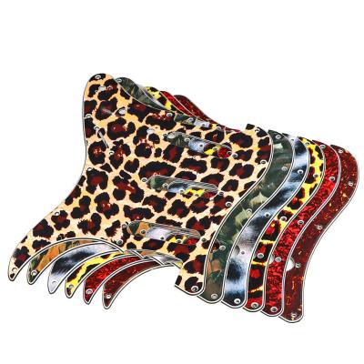 China SSS Acoustic Guitar Pickguard Leopard Print Scratch Plate For Stratocaster Style Guitar for sale