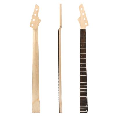 China 4 Strings 24 Frets Jass Bass Guitar Neck 33.77 Inch Rosewood Maple Wood Satin Finish for sale