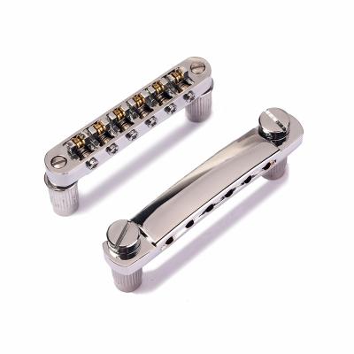 China Zinc Alloy Roller Saddle Tailpiece for SG Style Electric Guitar Replacement Parts for sale