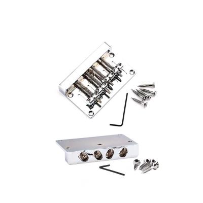 China 4 String Bass Guitar Bridge for Electric Bass Musical Accessory Zinc Alloy for sale