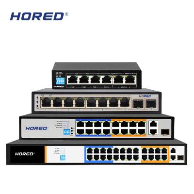 중국 POE 500 Meters Transmission 10/100Mbps 24 Long Distance PoE Switch Ports 판매용