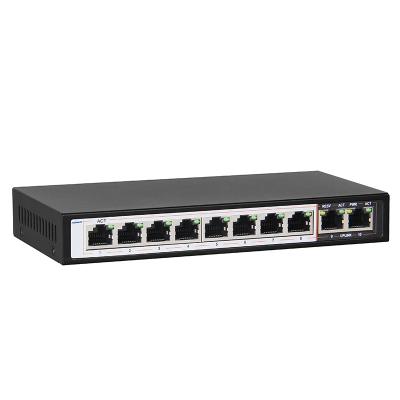 China POE 100M Unmanaged 10 Ports AI POE Switch 90W Hi POE Supply Standard BT Switches à venda