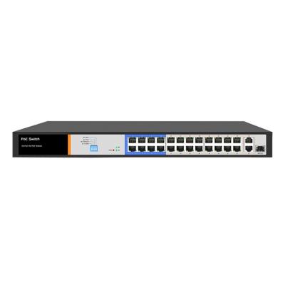 China POE Product AI POE Running/QoS/VLAN/EXTEND Function 24 Ports PoE Switch for sale