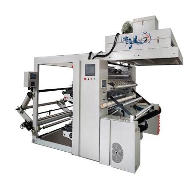 China Factory 2 Color Double Side BOPP Film Flexographic Printing Machine for sale