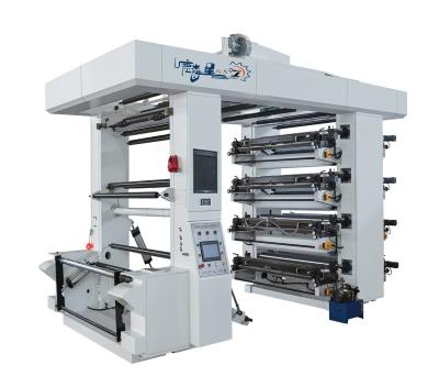 China food & Beverage Shops 8 Color Plastic Packaging Bag Flexo Printing Machine At Factory Price for sale