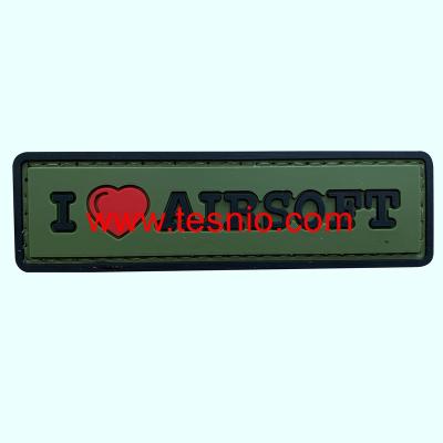 China 3D Emblem Patch Military Uniform Loop And Hook Fasteners Attach To Tactical Hats And Gears for sale