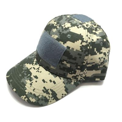 China Mesh Digital Camo Cap Tactical Hats Camping Running Soft Hat With Embroidery Patch Logo for sale