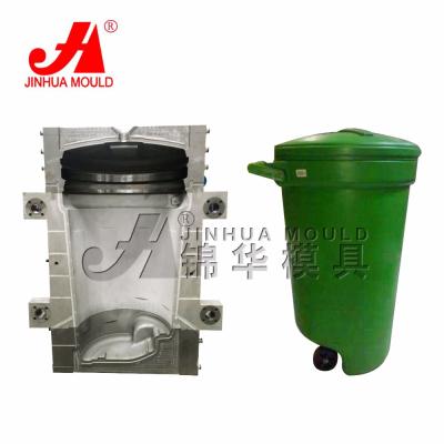 China HDPE Aluminum Plastic Blow Waste Bin Can Mold Trash Mold Waste Bin Blow Mold Blowing Waste Bin Can for sale