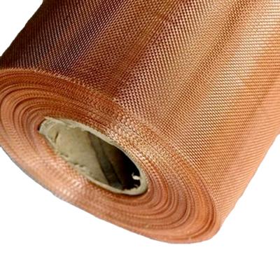 China High Quality EMI And EMF Resistance Twill Weave 100 Mesh Shielding Pure Copper Screen Mesh In Roll for sale