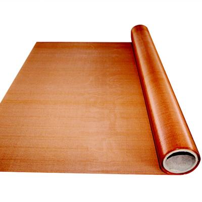 China Shielding EMI And EMF Resistance Performance Excellent Plain Weave Red Thin Copper Mesh In Roll for sale