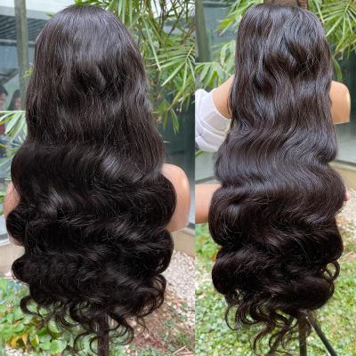 China Wholesale Swiss Density Brazilian Remy Hair Wigs Body Wave U Part Lace Wigs 180% Medium Open Wigs for sale