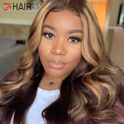 China Wholesale Price Body Wave Honey Blonde Human Hair Full Lace Wig, 14-34 Inch Full Lace Wig, Light Blonde Long Lace Wig for sale