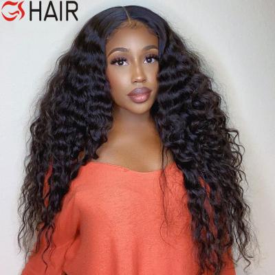 China Cheap Deep Wave 360 ​​Deep Wave Wig Hair Wig, 13x6 Indian Transparent Deep Curly Lace Front Wig, Wholesale Lace Front Wig Virgin Hair for sale