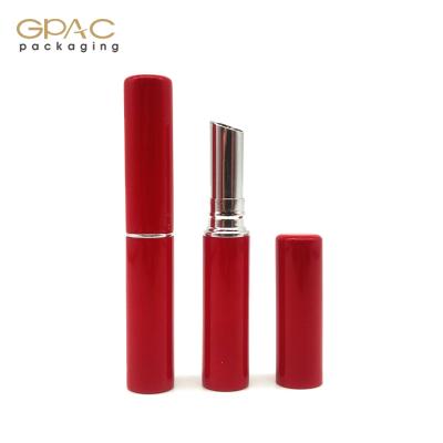 China Cosmetics Empty Round Lipstick Tube , Super Slim Round Lipstick Container for sale