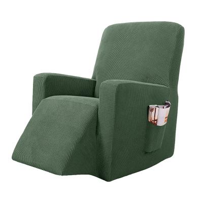 China Luxury Elastic Furniture Protector for Sofa Recliner Chair Covers Polyester Jacquard Elastic Sofa Recliner Chair Cover Green for sale