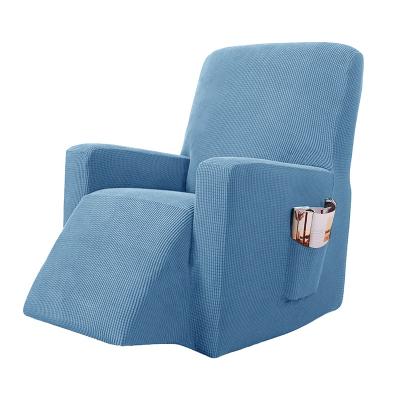 China New Hot Sale Solid Color Elastic Stretch Recliner Chair Cover Elastic Fitted Large Pocket Sofa Slip Cover for sale