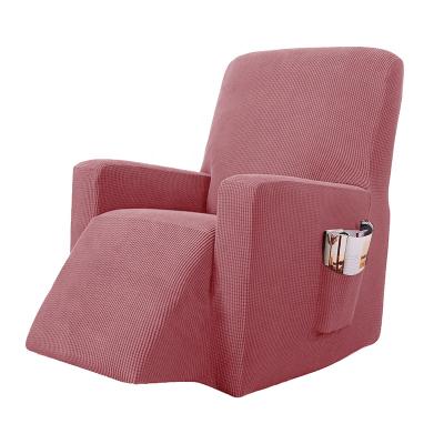 China Hot Selling Stretch Small Elastic Inclusive Non-slip Recliner Checkout Covers With Good Price With Side Pocket for sale