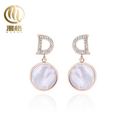 China CLASSIC Superior High Quality Wholesale Product Success Rate Letter Earrings Stainless Steel For Sale for sale