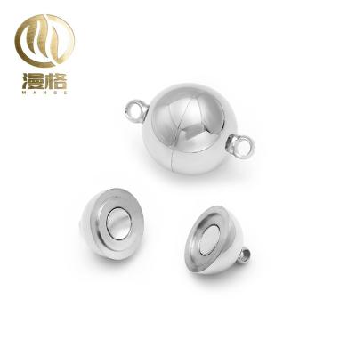 China Spherical Stainless Steel Magnet Circular Buckle Hand Rope Connection Buckle Jewelry Buckle for sale