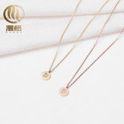 China Wholesale high quality CLASSIC top product success rate stone letter necklace initial for sale for sale