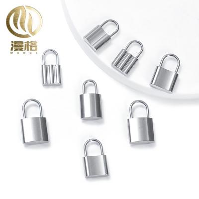 China Delicate Stainless Steel Jewelry And Elegant Lock Pendant Suitable For Necklace For Bracelet For MG Bags for sale