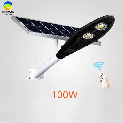 China ROAD manufacturer High Price 100W power lithium battery ip65 outdoor solar led street light for sale