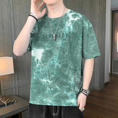 China 2022 Summer Men's Loose Breathable Printing Hip Hop T-shirt Men's T-shirt Plus Size Men's Shirts for sale