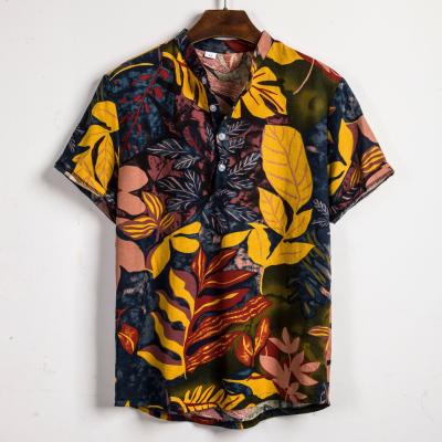 China Viable Mens Beach Shirt 2021 Summer Mens Luxury Shirts For Men Print for sale