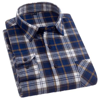 China Hot Selling Viable Plus Size Mens Shirts Long Sleeve Fashion Casual Mens 100% Cotton All-match Shirts for sale