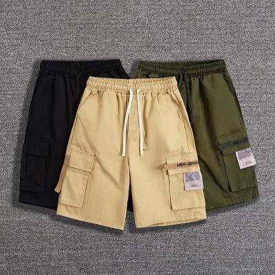 China 2021 Masheng Summer Men's Chinos Wholesale Breathable New Shorts Knee-Length Plus Size 4XL Elastic Waist Service Men's Shorts Styles for sale