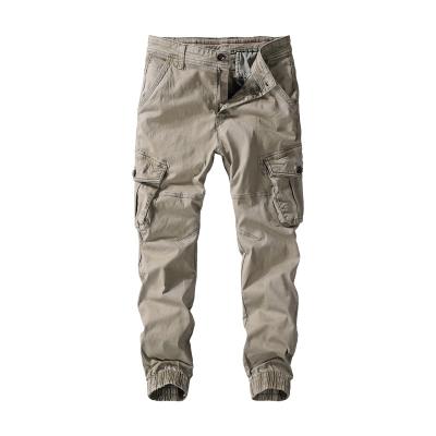 China 100% Pure High Quality Mens Pants Cotton Breathable Work Pants 2021 New Fashion Pockets Army Green Mens Cargo Pants for sale