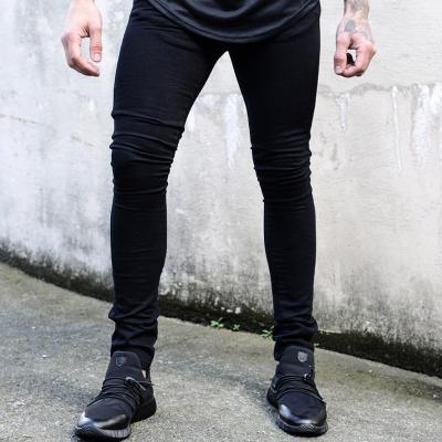 China Men's Breathable Jeans Pants 2021 Amazon Hot Sale Skinny Pants For Men Slim Fit Solid Color Mens Stylish Slim Jeans for sale