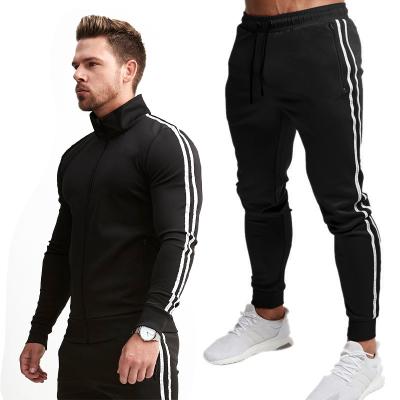 China 2022 fashion sweatsuit amazon 3XL breathable hot sale 2021 autumn stand collar tracksuits with zipper full sleeve men's tracksuits sets for sale